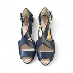 Miss Sixty Navy Blue Strappy Heels